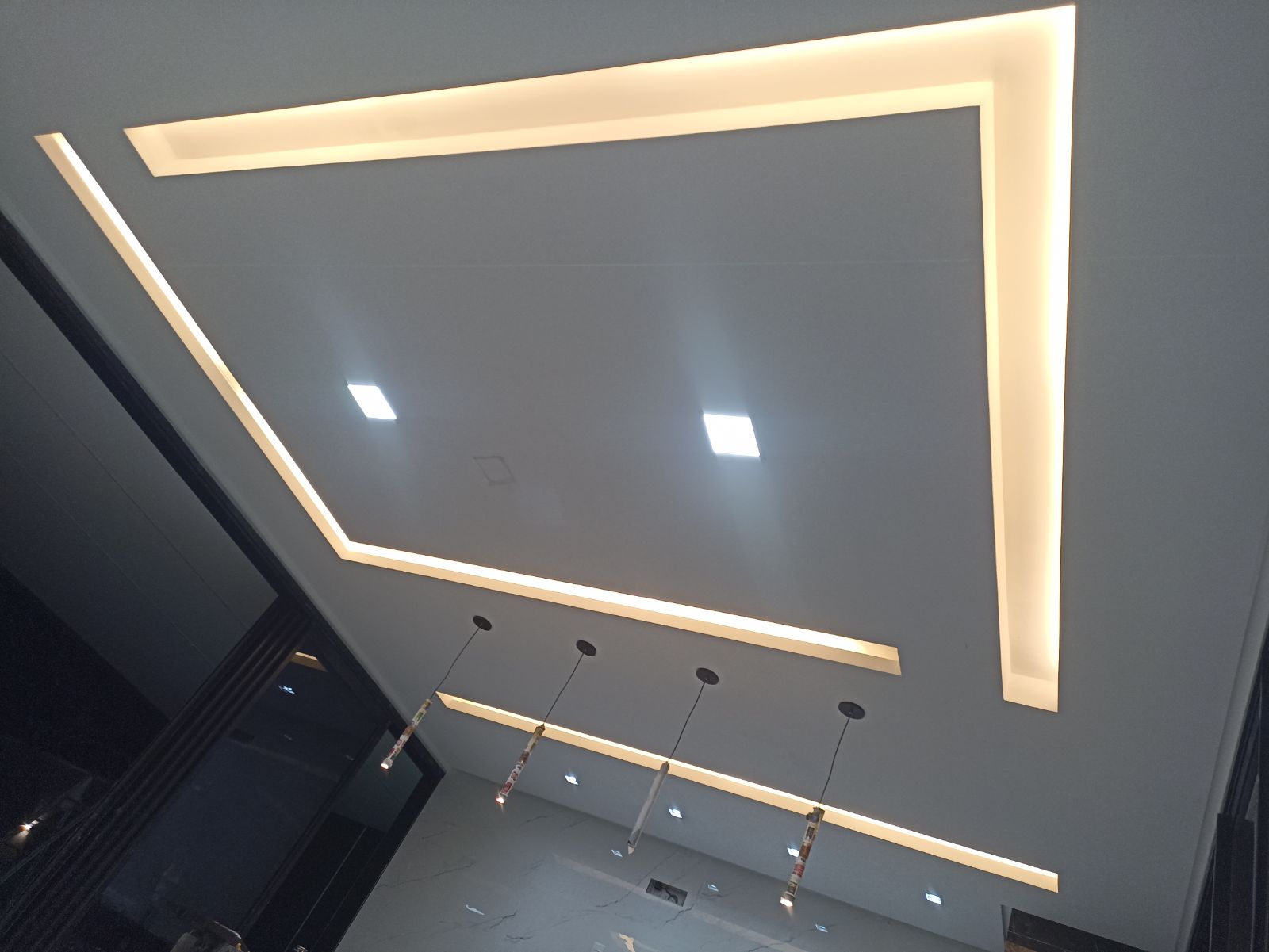 Iluminação em sancra com pendente 